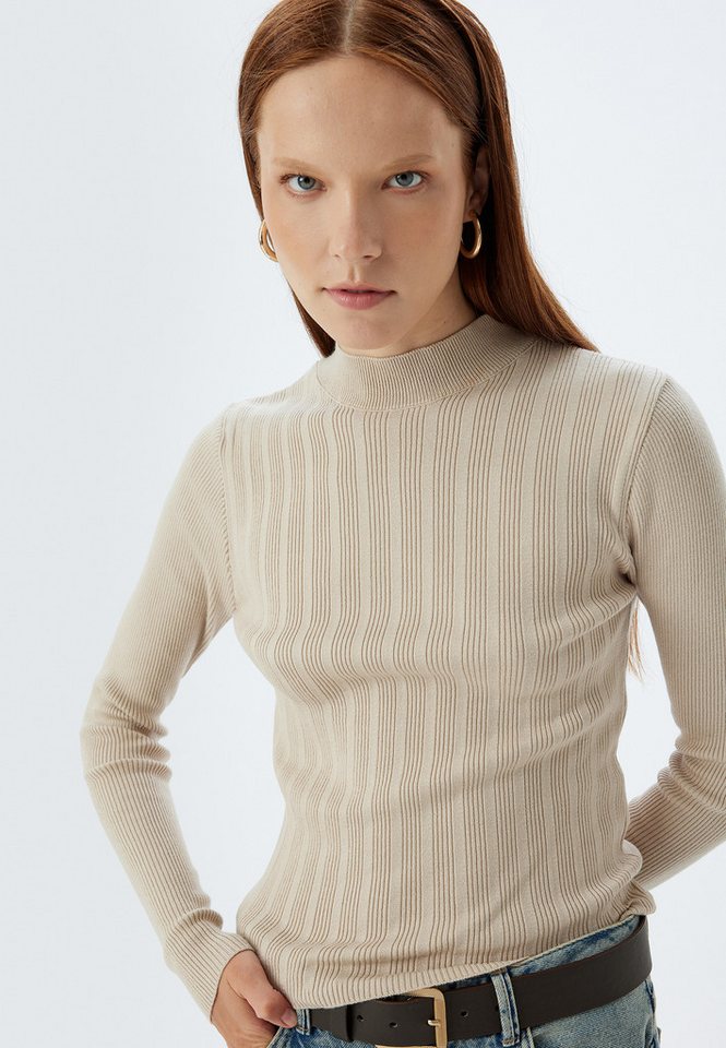 Koton Stehkragenpullover Standkragen Regular von Koton