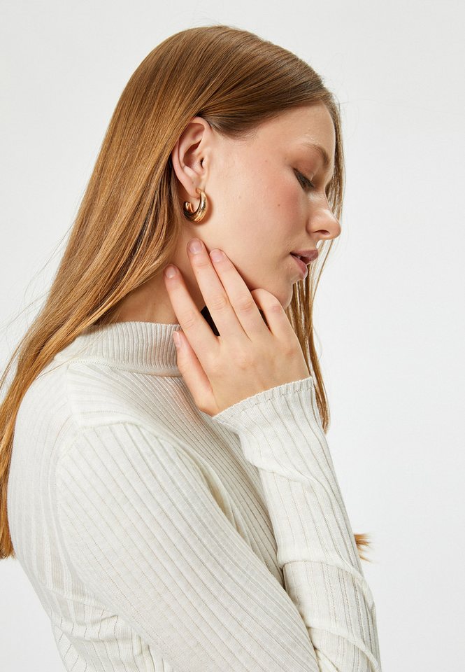 Koton Stehkragenpullover Standkragen Regular von Koton