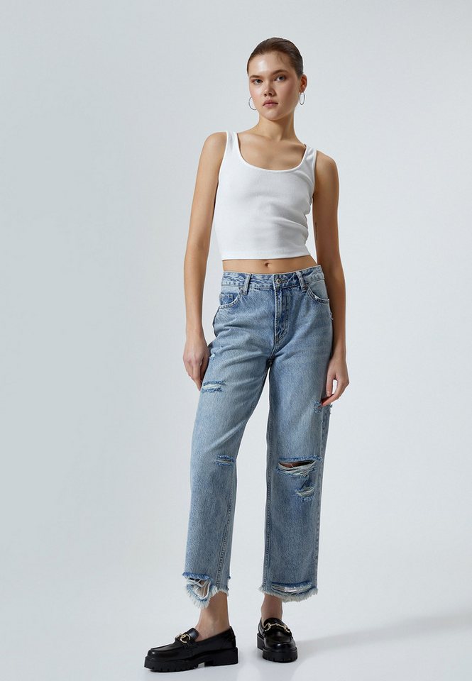 Koton Straight-Jeans Denim Straight Straight-Jeans Koton Straight-Jeans Denim Straight Straight-Jeans von Koton