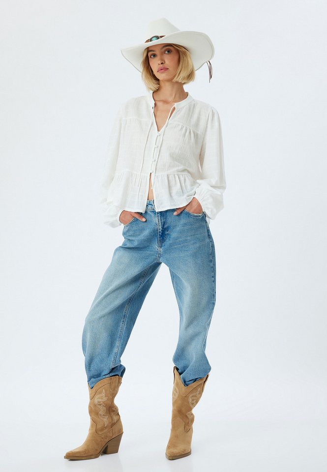 Koton Straight-Jeans Normale Leibhöhe Longer Straight von Koton