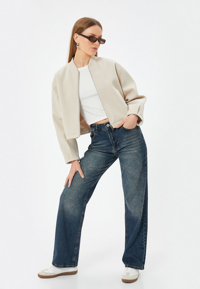 Koton Straight-Jeans Normale Leibhöhe Longer Straight Koton Straight-Jeans Normale Leibhöhe Longer Straight von Koton