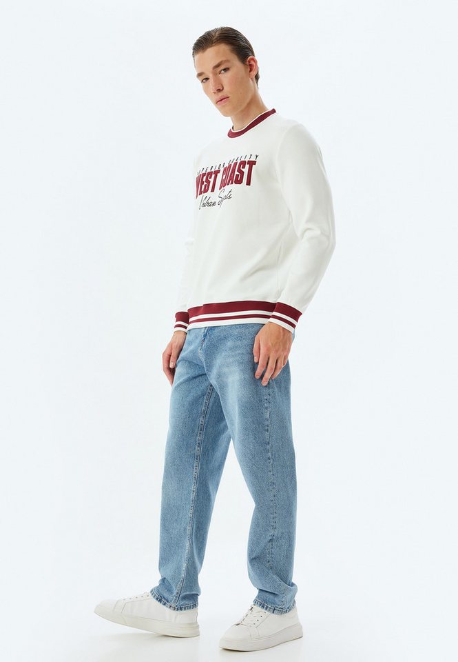 Koton Straight-Jeans Normale Leibhöhe Vintage Straight von Koton