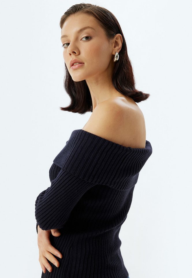 Koton Strickpullover Halb Schulterfrei Regular von Koton