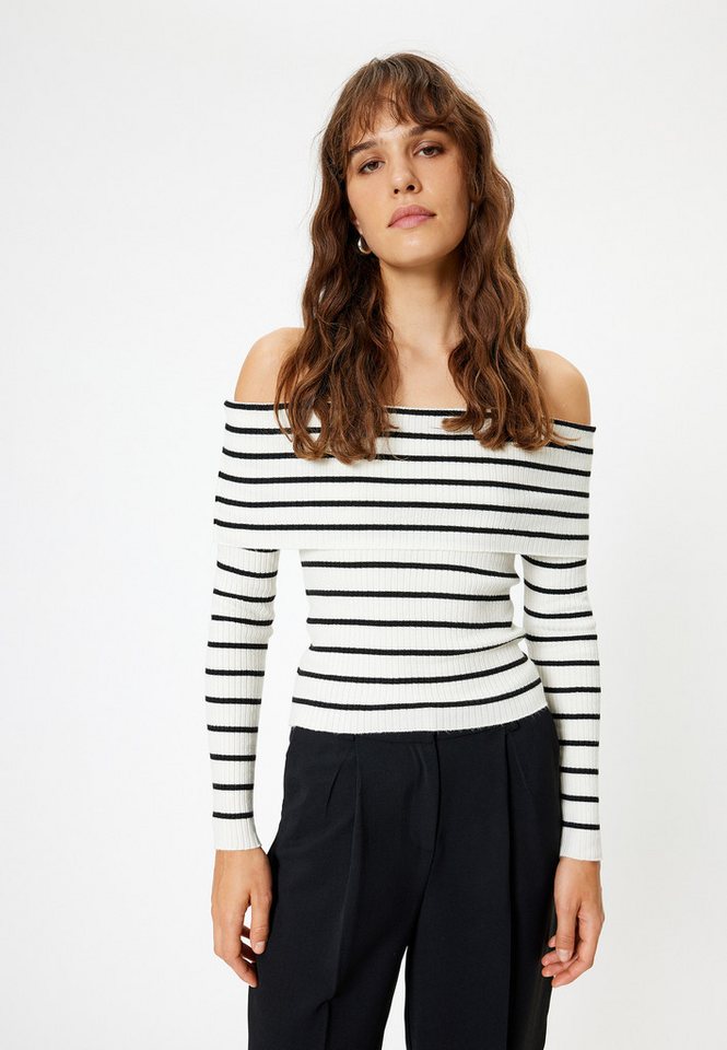 Koton Strickpullover Halb Schulterfrei Regular von Koton