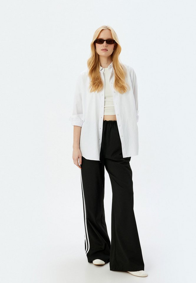Koton Sweathose Normale Leibhöhe Wide Leg Sweathose von Koton