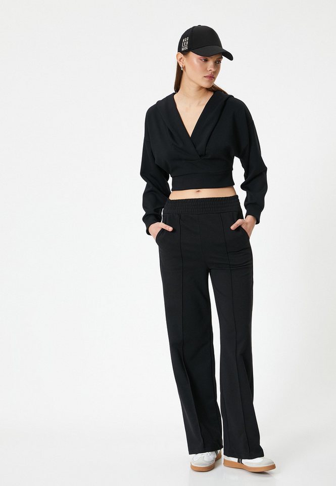 Koton Sweathose Wide Leg Gerippt von Koton