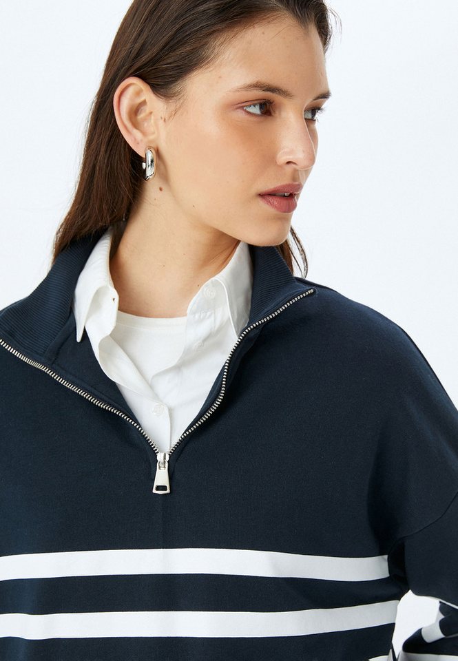 Koton Sweatshirt Halbreißverschluss Mit Reißverschlussdetail Sweatshirt von Koton