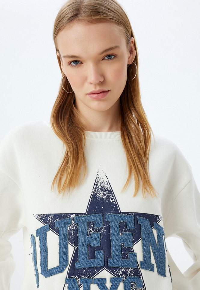Koton Sweatshirt Rundhalsausschnitt Mit Aufdruck von Koton