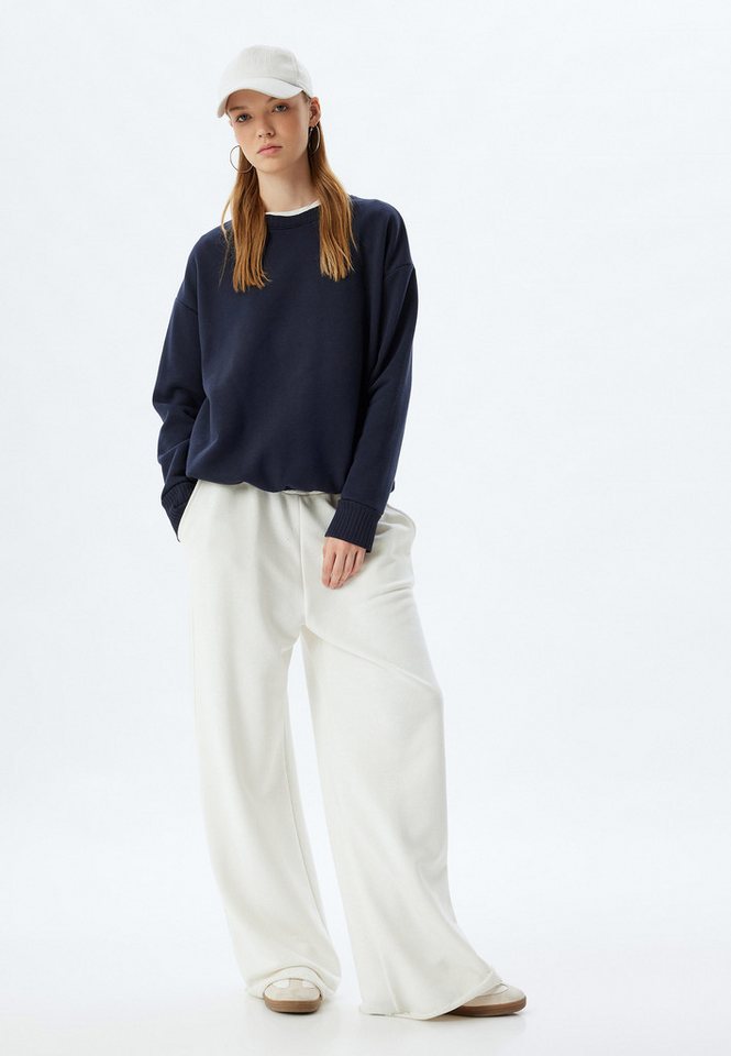 Koton Sweatshirt Rundhalsausschnitt Mit Strickwarendetail von Koton