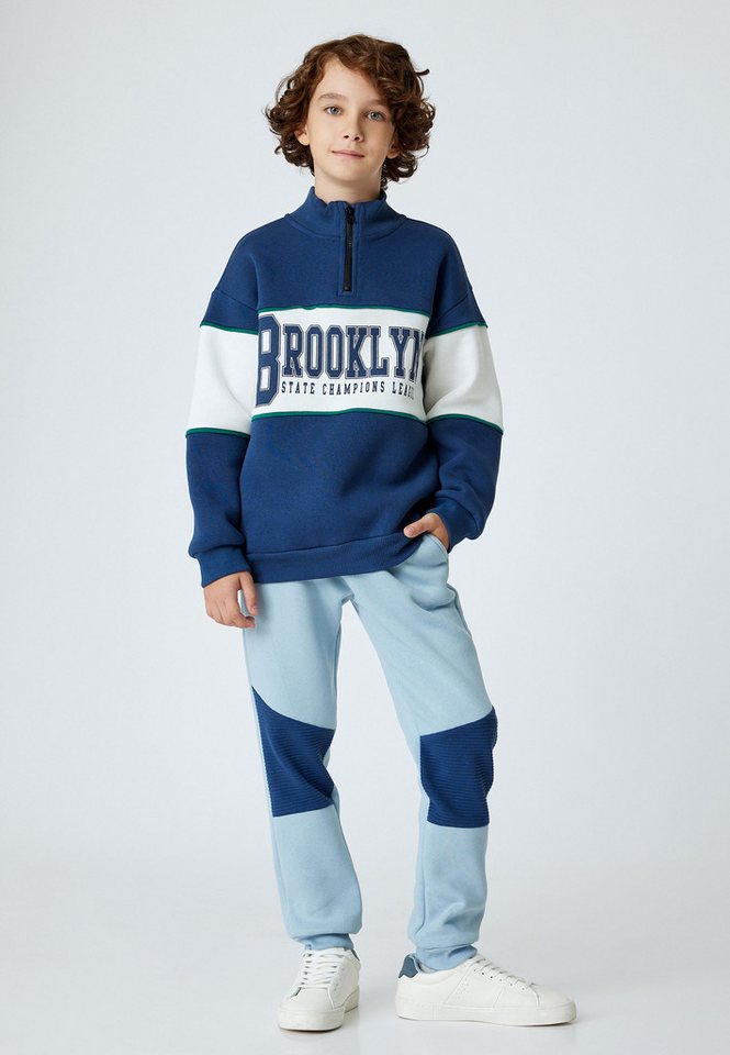 Koton Sweatshirt Standkragen Mit Farbblock von Koton