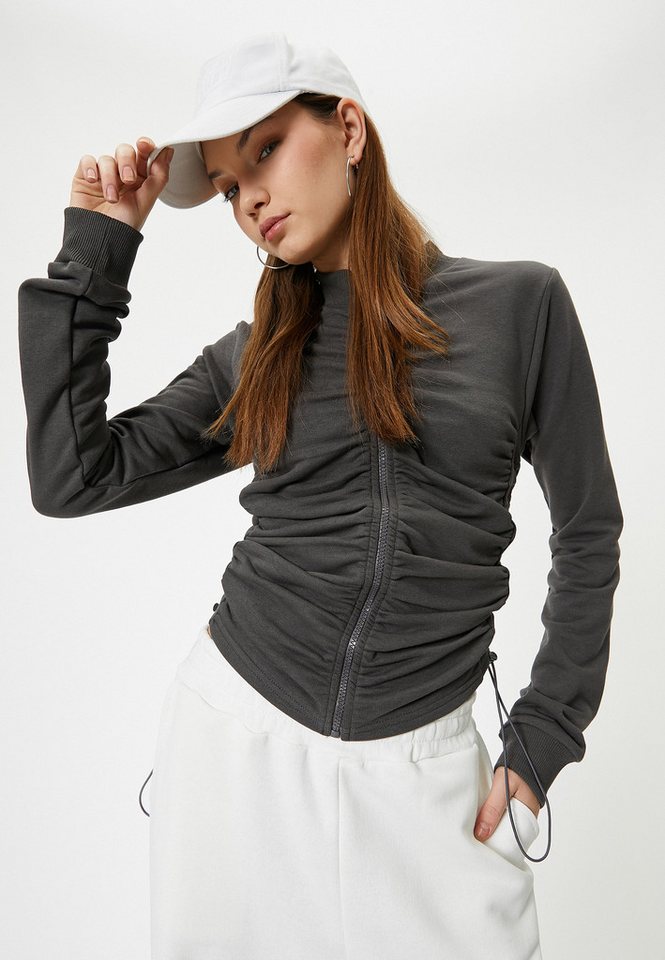 Koton Sweatshirt Vollreißverschluss Gerafft von Koton