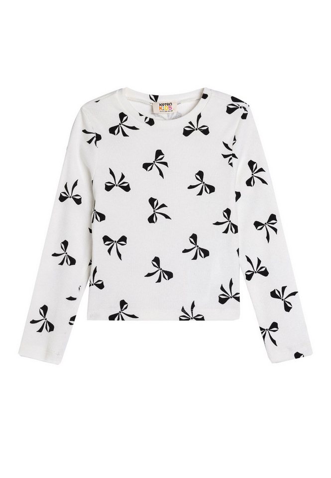 Koton T-Shirt Rundhalsausschnitt Langärmelig von Koton