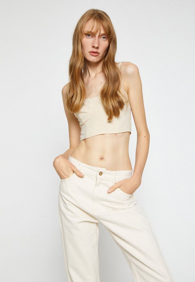 Koton Tanktop Herzkragen Mit Trägern Tanktop von Koton