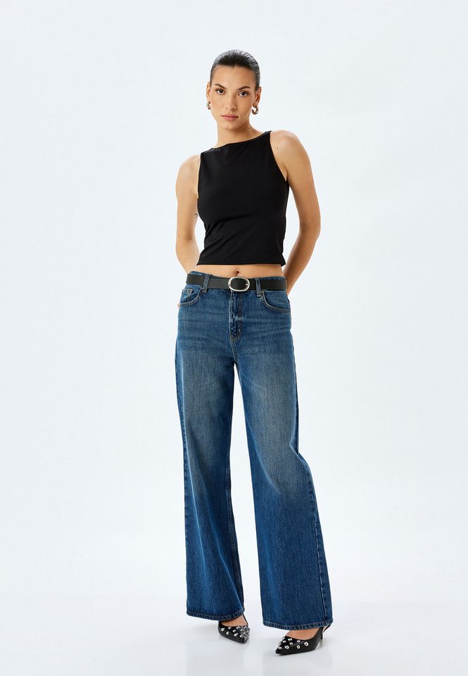 Koton Tanktop U-Boot-Kragen Ärmellos Tanktop von Koton