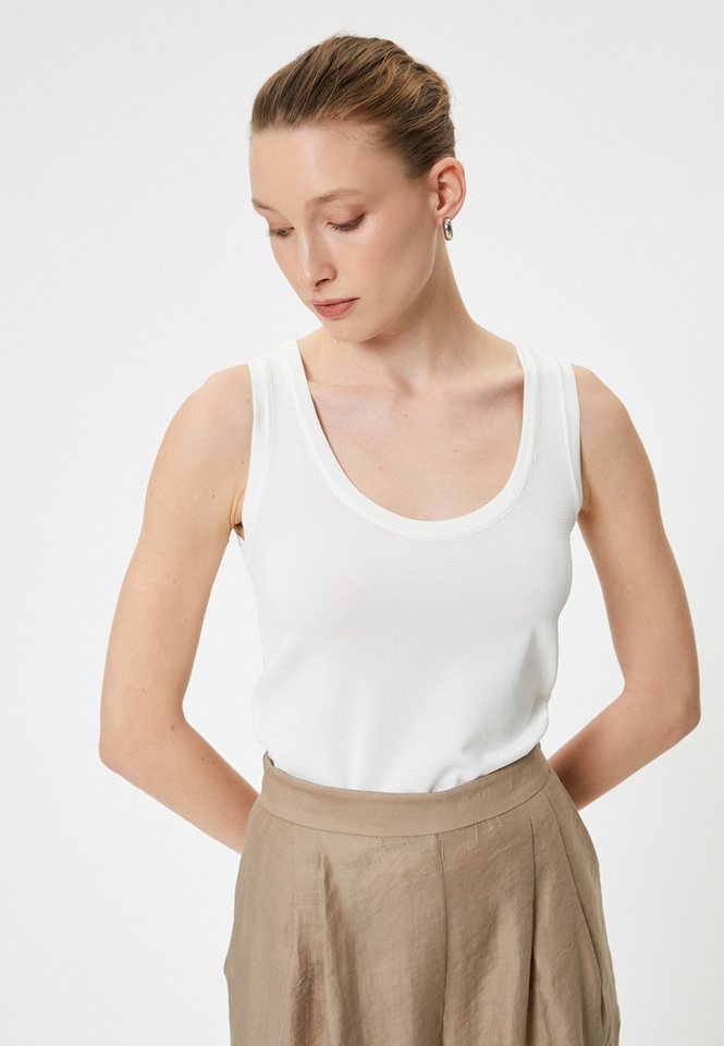 Koton Tanktop U-Kragen Ärmellos Tanktop von Koton