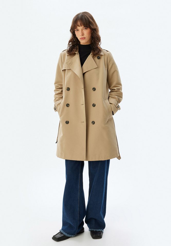 Koton Trenchcoat Regular Mit Bauchgurt von Koton