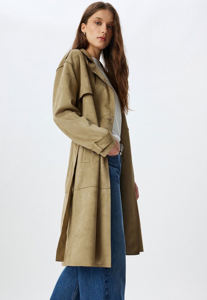 Koton Trenchcoat Regular Mit Bauchgurt von Koton