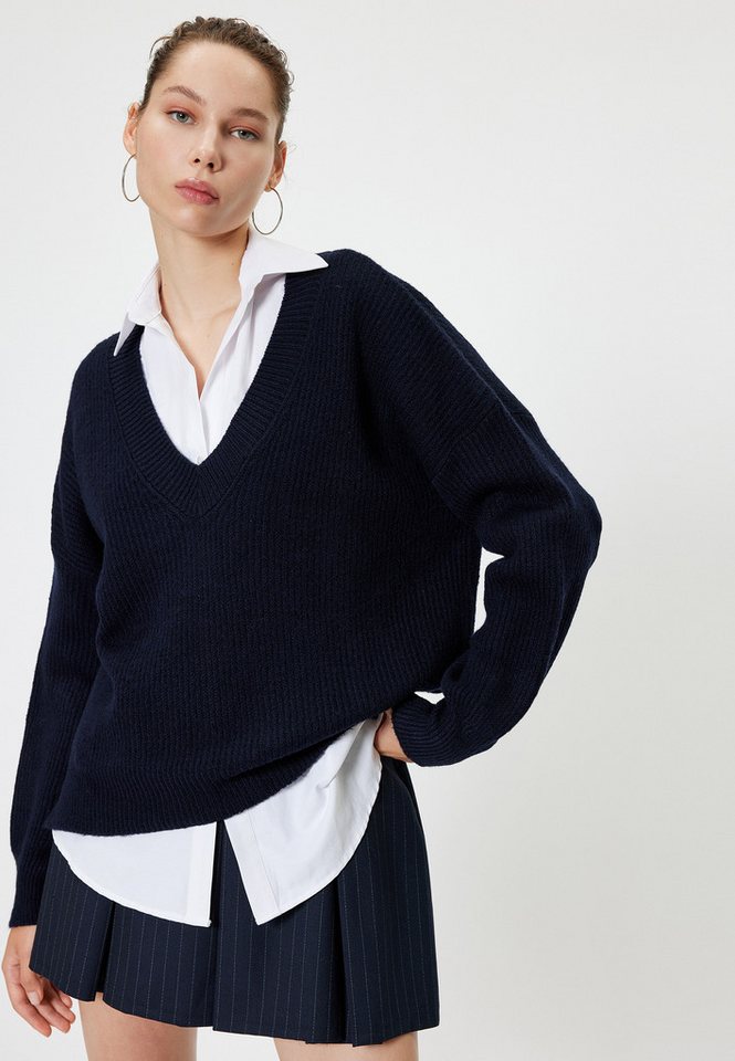 Koton V-Ausschnitt-Pullover V-Kragen Regular von Koton