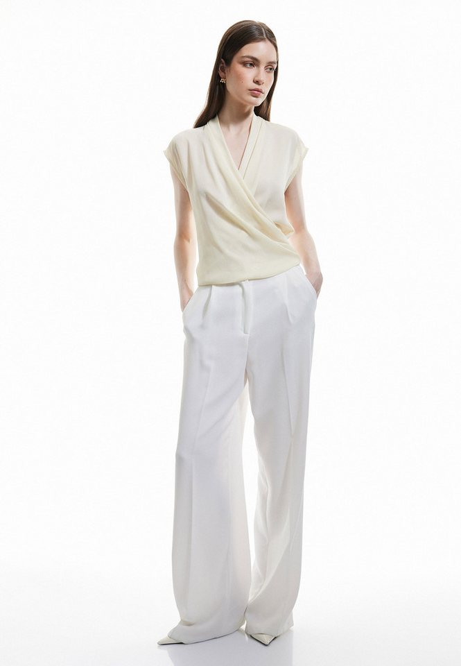 Koton Wickelbluse Ärmellos Doppelreihiger Kragen Wickelbluse von Koton