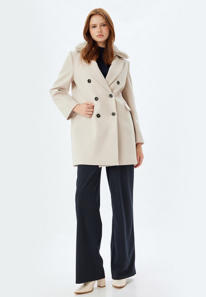 Koton Wintermantel Regular Abnehmbarer Pelz von Koton