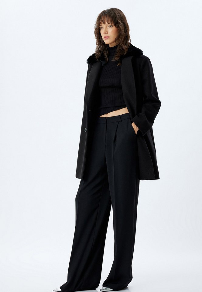 Koton Wintermantel Regular Abnehmbarer Pelz von Koton