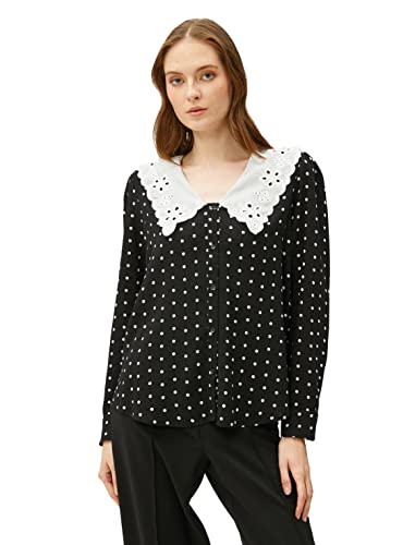 Koton Women Brode Neck Oversized Shirt von Koton