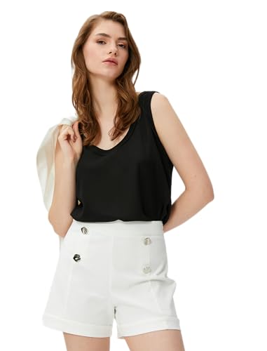 Koton Women Button Detail Mini Shorts von Koton