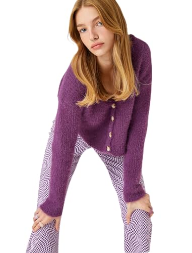 Koton Women Crop Cardigan V Neck Long Sleeve von Koton