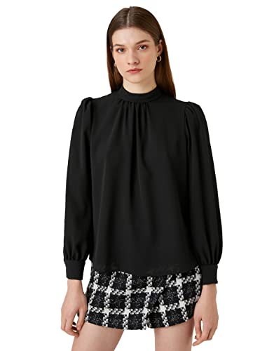 Koton Women Drape Detail Blouse High Neck Long Sleeve von Koton