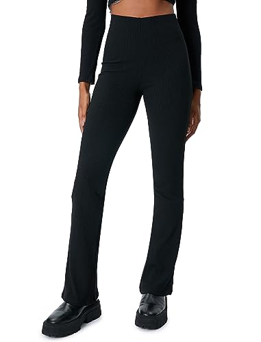 Koton Women Elastic Waist Flare Leggings Trousers von Koton