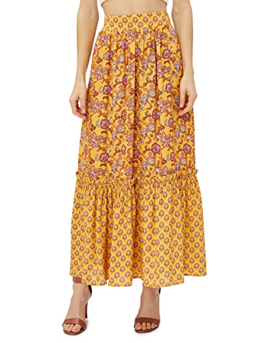 Koton Women Ethnic Patterned Elastic Waist Maxi Skirt von Koton