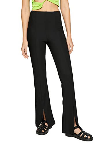 Koton Women Flare Leg Trousers High Waist Slit Detail von Koton