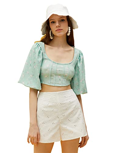 Koton Women Floral Crop Blouse von Koton