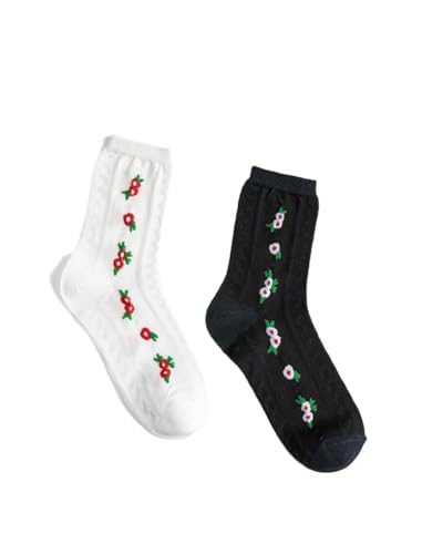 Koton Women Flower Embroidered Long Socks von Koton