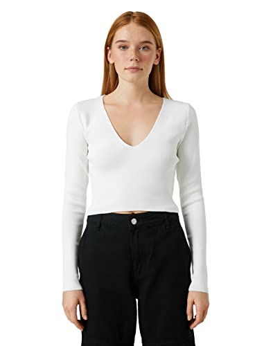 Koton Women Half Turtleneck Short Sleeve Cozy Sweater von Koton