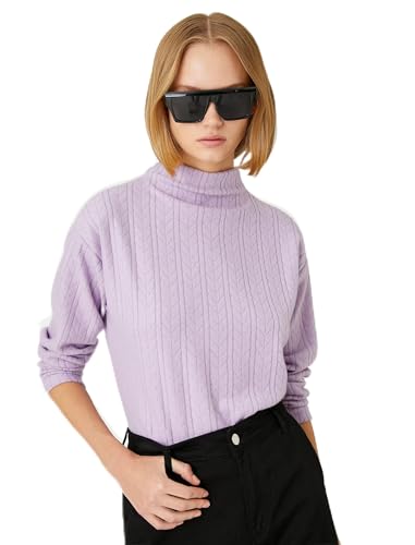 Koton Women High Neck Ribbed Sweater von Koton