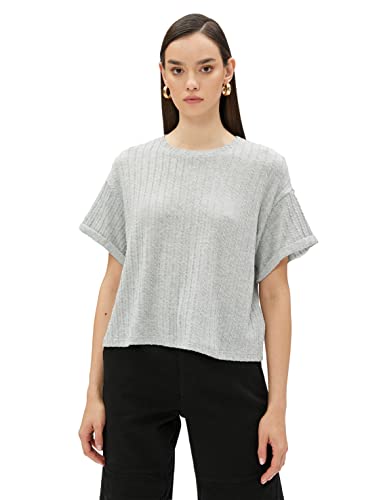 Koton Women Knit Patterned Short Sleeve Crop T-Shirt von Koton