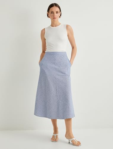 Koton Women Medium Rise A Line Midi Skirt von Koton