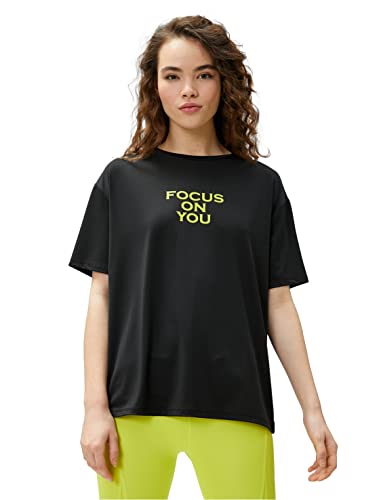 Koton Women Oversized Sport T-Shirt Printed von Koton