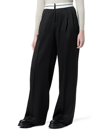 Koton Women Pleated High Rise Wide Leg Palazzo Trousers von Koton