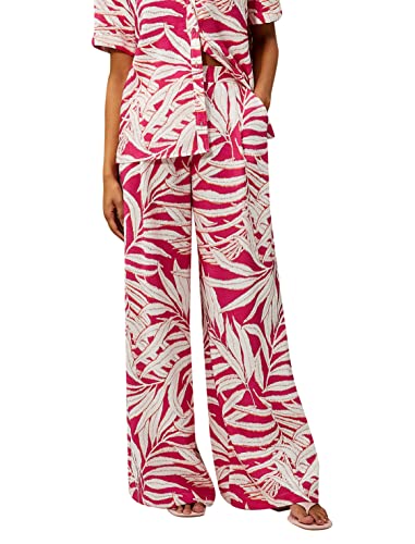 Koton Women Pocket Detail Tropical Printed Palazzo Trousers von Koton