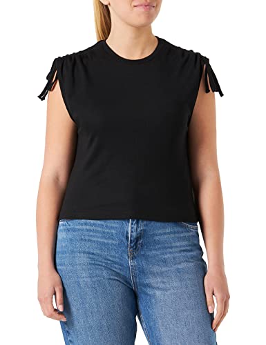 Koton Women Shirred Shoulder Sleeveless Crop T-Shirt von Koton