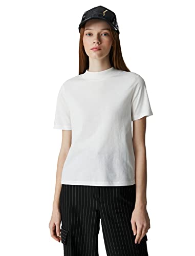 Koton Women Short Sleeve Regular Fit Crew Neck Basic T-Shirt von Koton