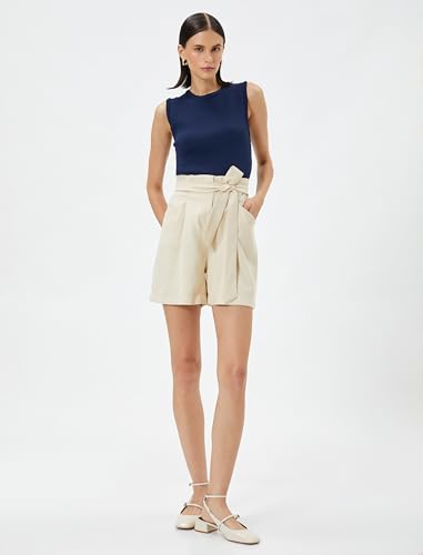 Koton Silky Fabric Belted Pocket Detail Shorts von Koton