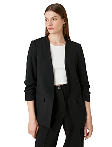 Koton Women Sleeve Detail V Neck Blazer Jacket von Koton