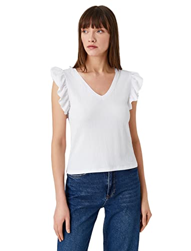 Koton Women Sleeveless Voluminous Detail V Neck Tanktop von Koton