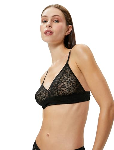 Koton Women Spaghetti Strappy Lacy Non Padded Non Wired Bra von Koton