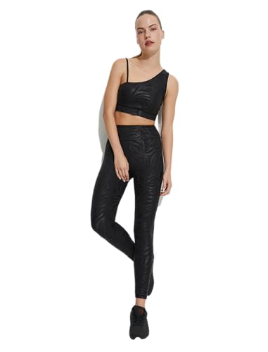 Koton Women Sports Leggings Animal Textured High Rise Skinny von Koton