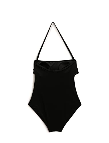 Koton Women Strapless Swimsuit Halter Neck Ruffle Front von Koton