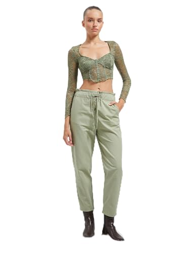 Koton Women Trousers Pants Style Elastic Waistband Drawstring Cotton Pockets von Koton